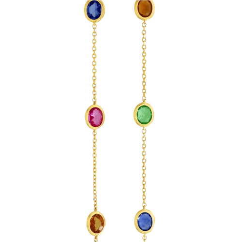 Multi-Colour Sapphire Necklace
