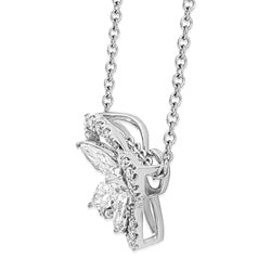 18k White gold and Diamond Butterfly Pendant