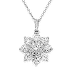 18k White gold & Diamond Pendant
