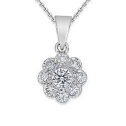 18k White gold Pendant