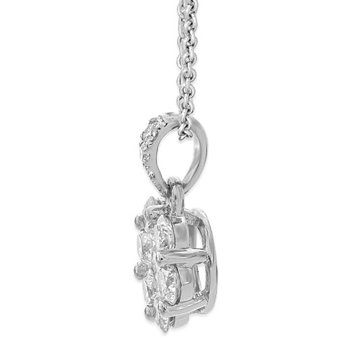 18k White gold and Diamond Pendant