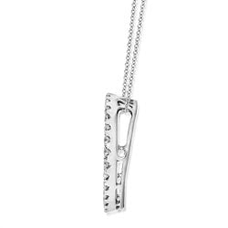 18k White Gold Diamond Pendant