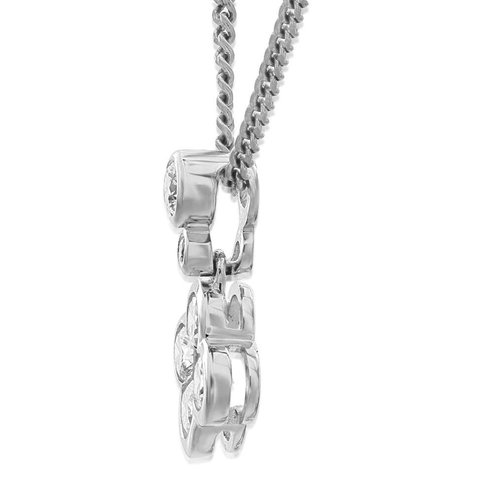 18k White gold & Diamond Pendant